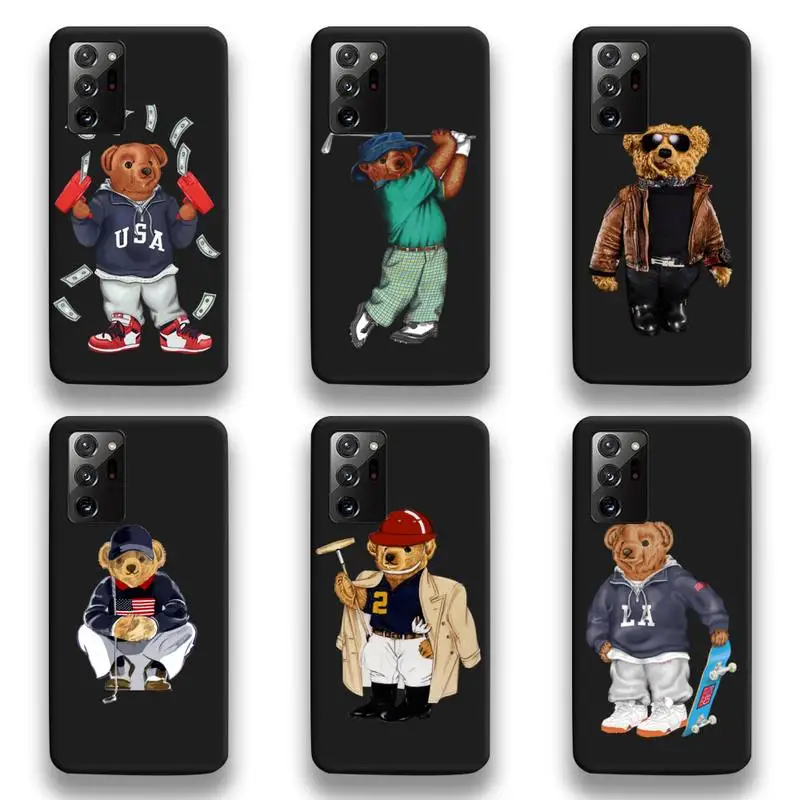 

Italy Bear RL Phone Case For Samsung Galaxy Note20 ultra 7 8 9 10 Plus lite M51 M21 M31S J8 2018 Prime