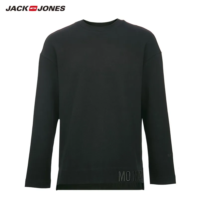 JackJones мужская вышивка круглый воротник пуловер Толстовка 219333520