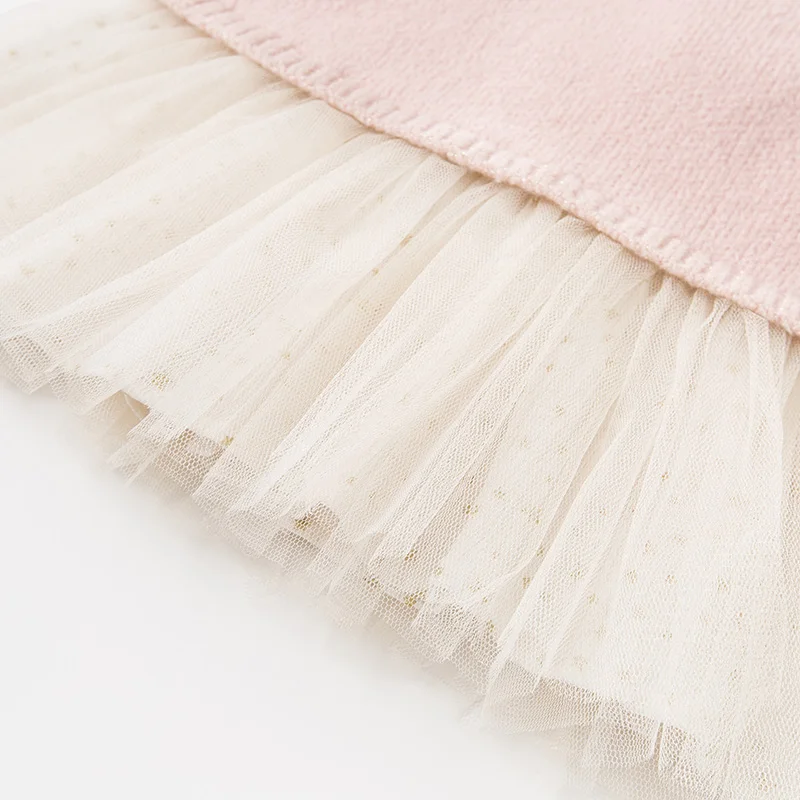 DB12223 dave bella/осенний свитер со звездами для маленьких девочек детское модное