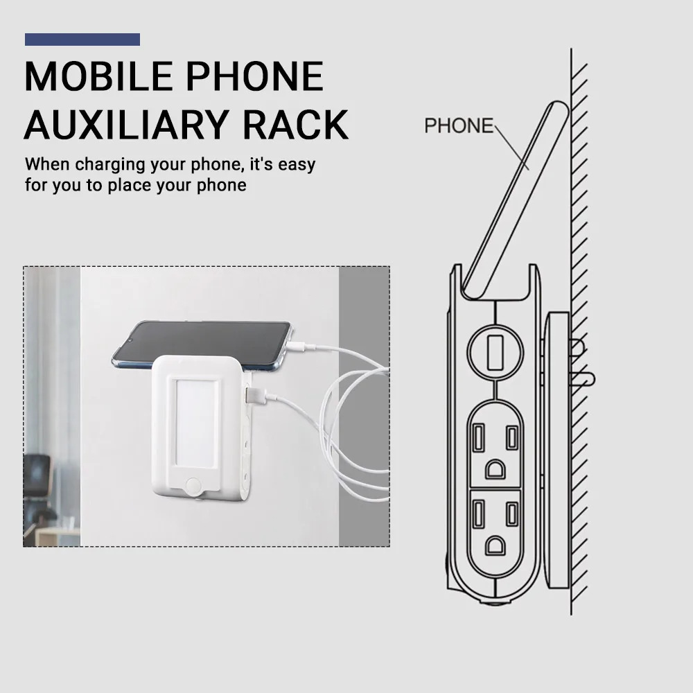 Умный светильник Сенсор светодиодный Ночной с двумя USB портами Порты и разъёмы 4