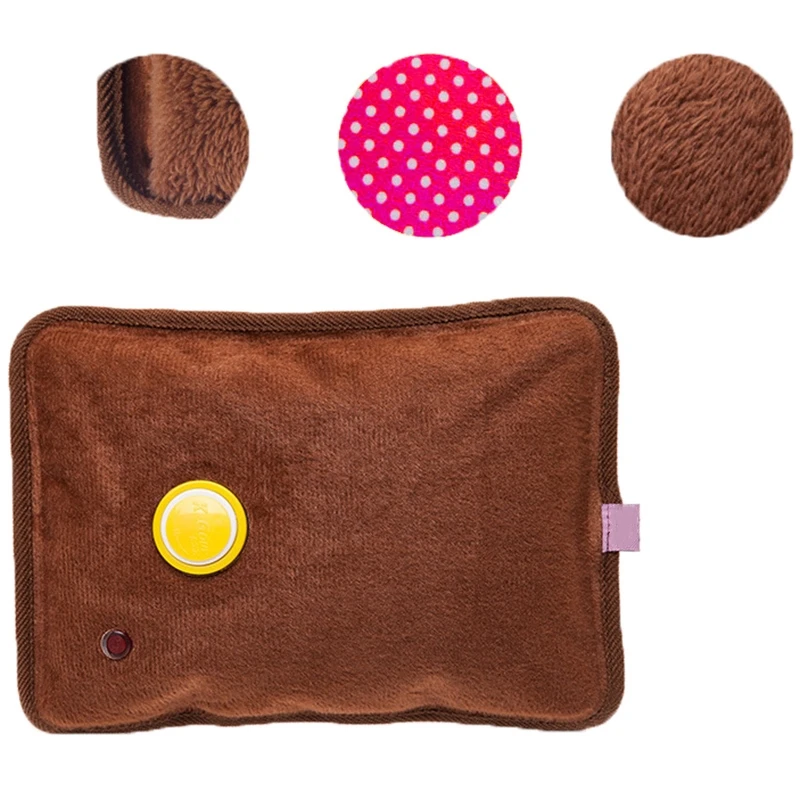 Long Plush Hot Water Bottle Electric Charging Heating Multicolor Hand Warmer Bag Portable Inserted EU Plug | Бытовая техника