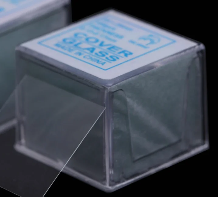 Накладки для микроскопа прозрачные 22x22 мм 100-0 13 0 17 шт. | Канцтовары офиса и дома