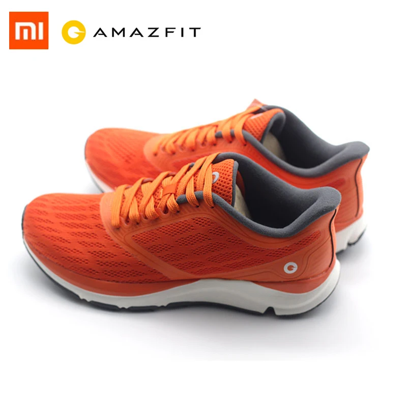 Xiaomi Amazfit Antelope светильник Смарт обувь Спорт на открытом воздухе Goodyear Резиновые дышащие кроссовки Pk Mijia 2 умный дом - Цвет: Men Orange 44