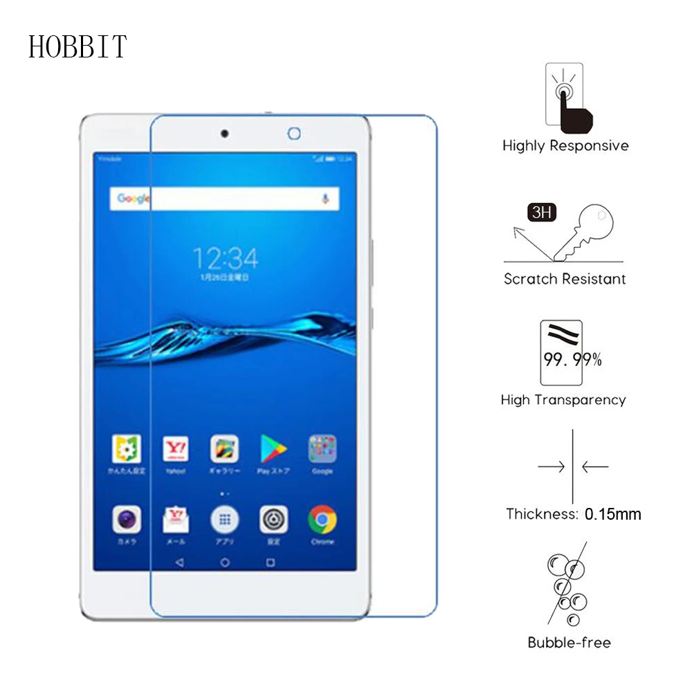 

3Pcs Tablet Screen Protector Anti-shock PET Film For Huawei MediaPad M3 Lite S 8inch Explosion-proof HD 0.15mm Film Not Glass