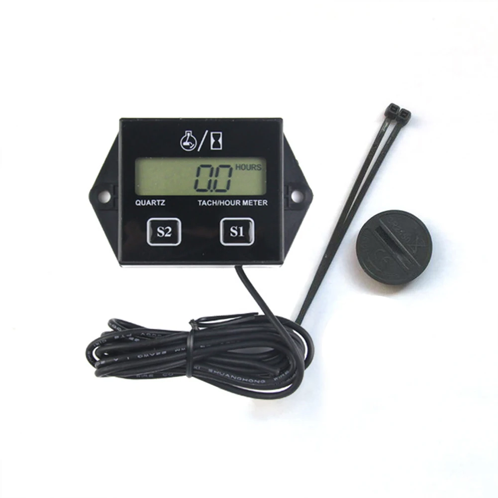 Цифровой Мотоцикл lcd гоночный S park Plug Тахометр двигателя счетчик часов eed таймер