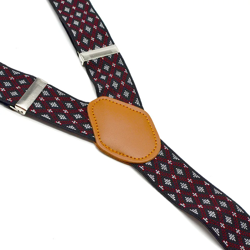 Ремень с подтяжками тянущиеся штаны клипсой эластичные Широкие 3 зажима брюки