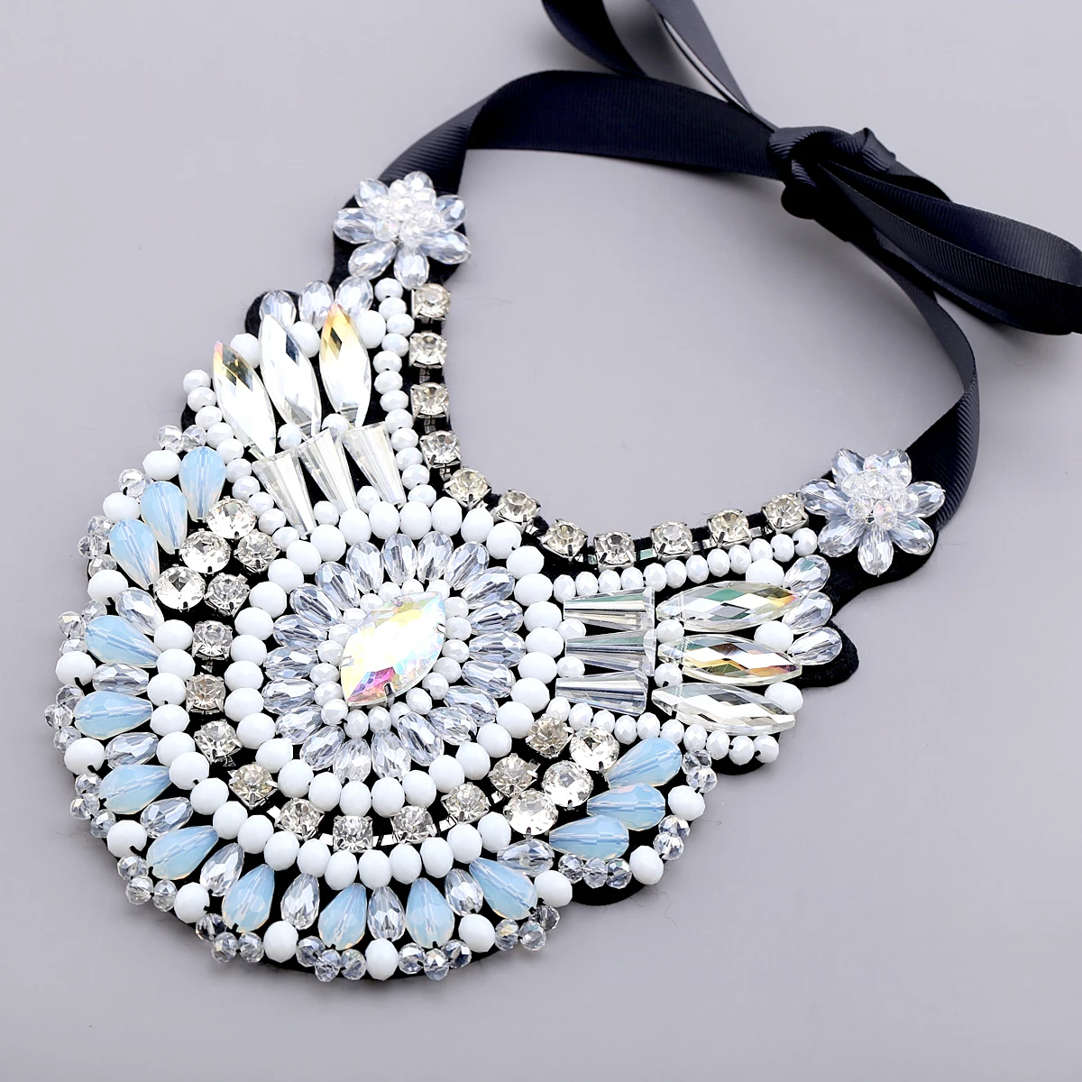 Колье-чокер женское с кристаллами 7 цветов | Украшения и аксессуары