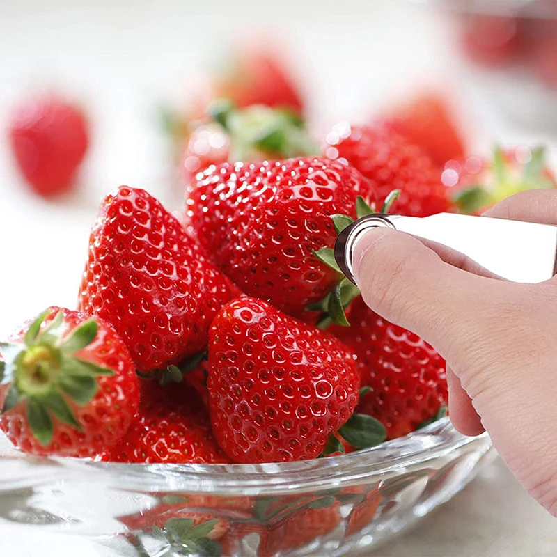 

Stainless Steel Strawberry Peeler Vegetable Tool Pineapple Peeling Tomato Carrot Home Kitchen Fruit Supplies Slicer Gadgets Tool