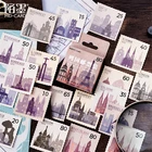 45 шт.кор. фиолетовый серии наклейки эстетическое декоративные наклейки на альбом Сделай сам Дневник квадратные бумажные наклейки для детей канцелярские принадлежности