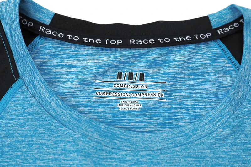 

Mens Running Sports t shirts Gym Fitness Training Compression Skinny T-shirt Male Crossfit Bodybuilding Tee Tops Brand Clothing