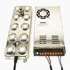 Ультразвуковой распылитель DC 48 В, 5000 млч, 10 головок, промышленный увлажнитель, ультразвуковой генератор тумана с блоком питания 110 В, 220 В