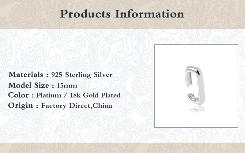 

ROXI Copper Ear Cuff Non-Piercing Ear Clips Fake Cartilage Earring Jewelry For Women Men Earring Cuffs Fashion Jewelry Wholesale