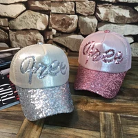 womens hats 2021 best selling new duck tongue mesh caps japanese and korean style fashion trend sequined baseball cap