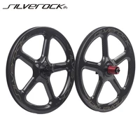 silverock sr wd5 349 carbon wheels 16 1 38 disc brake clincher for fnhon gust folding bike 5 spokes wheelset