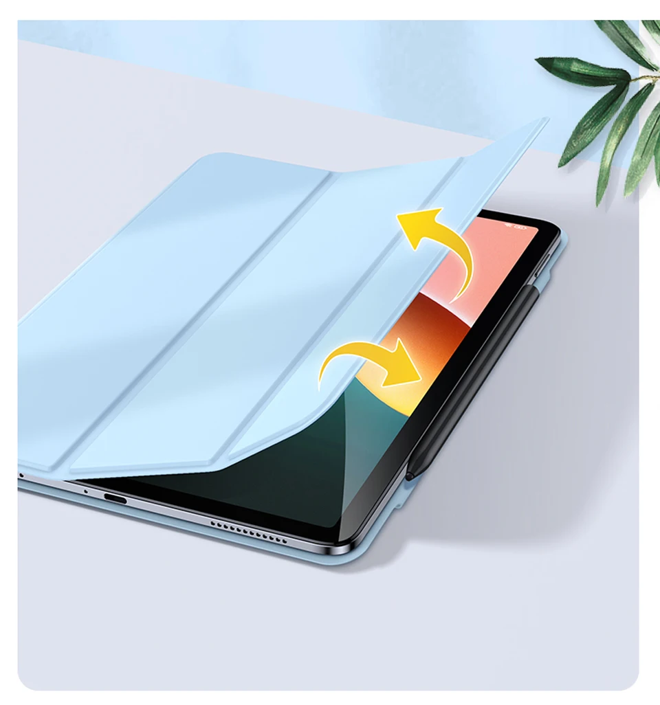 Магнитный чехол для Xiaomi Pad 5 mi pad Pro автоматического пробуждения и сна Supprot Pencil Charging
