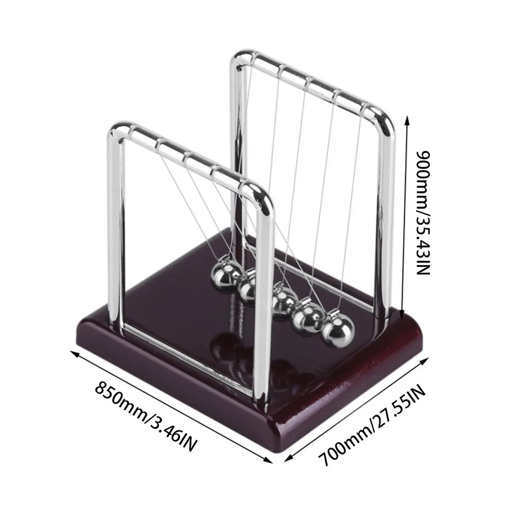 

School Children Swing Pendulum Plastic Early Development Educational Desk Toy Newtons Cradle Steel Balance Physics Ball