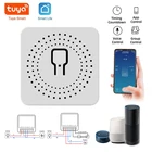 Умный мини-выключатель Tuya с Wi-Fi и таймером, беспроводные переключатели для автоматизации скрытого умного дома, совместимы с Tuya Alexa Google Home