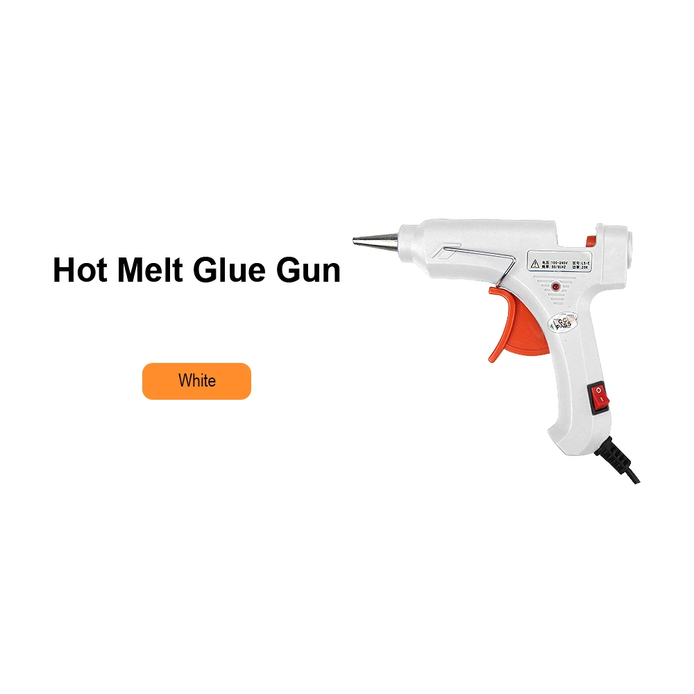White Glue Gun Электрический термоплавкий клеевой пистолет JelBo, Ремонтный инструмент, плавильный пистолет, набор 7 мм, клеевой стержень, плавление железа, восковая печать, электроинструменты 20 Вт, DIY Craft - Цвет: White Glue Gun