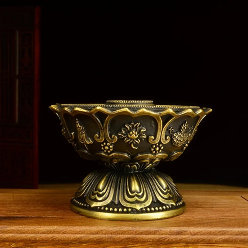 Цельный медный ручной привод молитвенные диски колодки Lotus Eight благоприятные