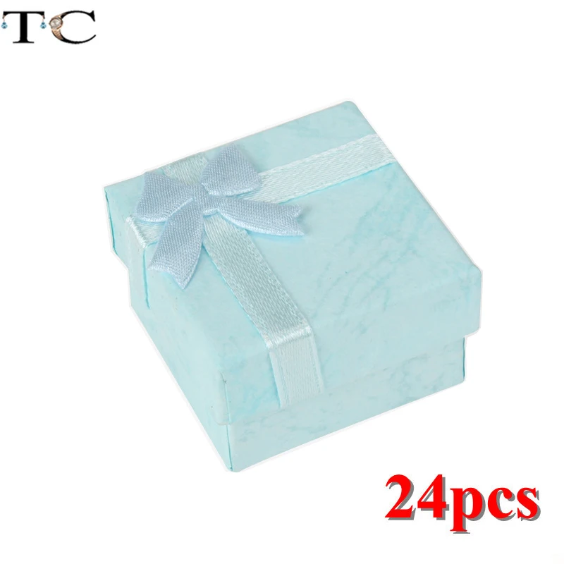 

Бумажные подарочные коробочки для колец 24 шт