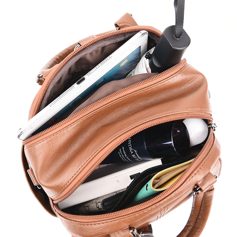 Vfemage женский рюкзак из искусственной кожи твердые сумки Модный Mochila Sac Dos 2019 | Багаж