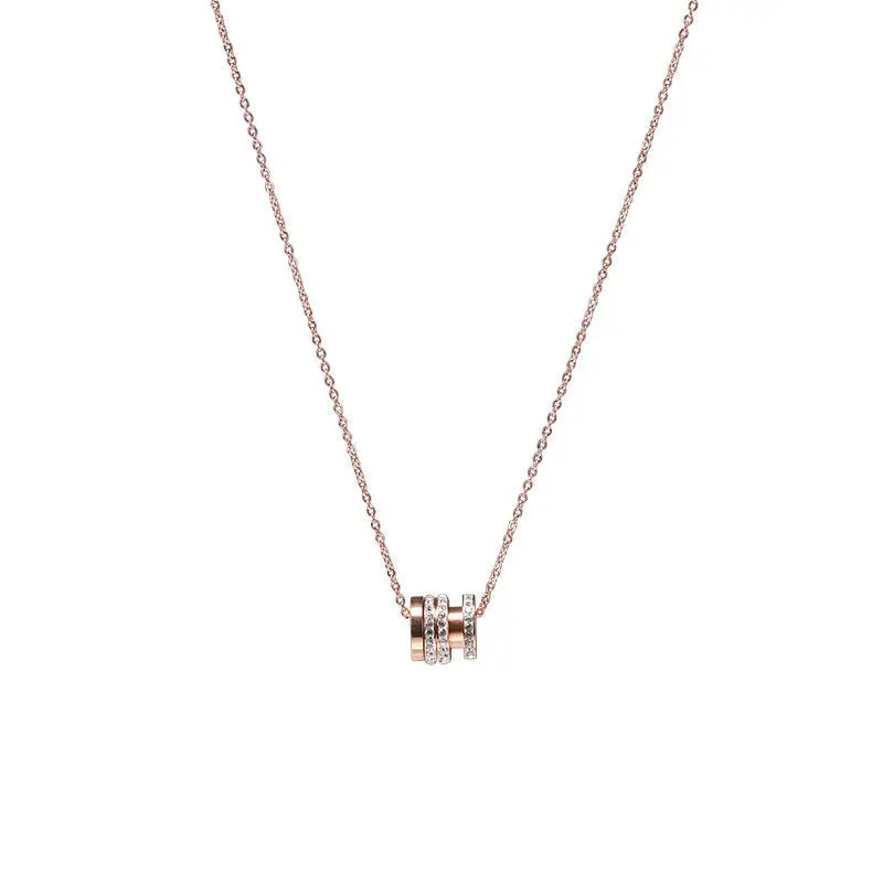 

Titanium Just Hoop Thin Waist Necklace Female Fashion Clavicle Chain Minority Simple Dignified Pendant Non-Fading 2020 New