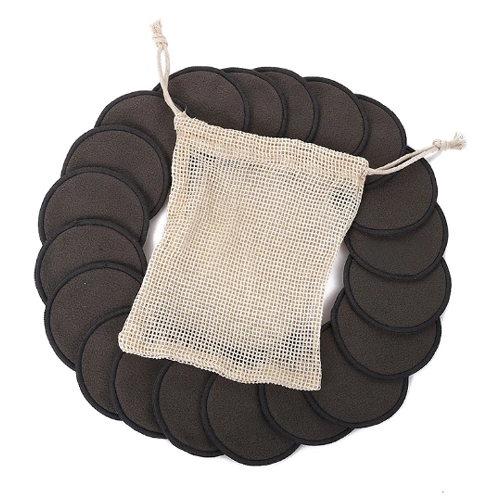 

12pcs/set Cotton Rounds Reusable Chemical Free Cotton Pad Washable Makeup Remover Cotton Pad For Sensitive Skin Daily Steady