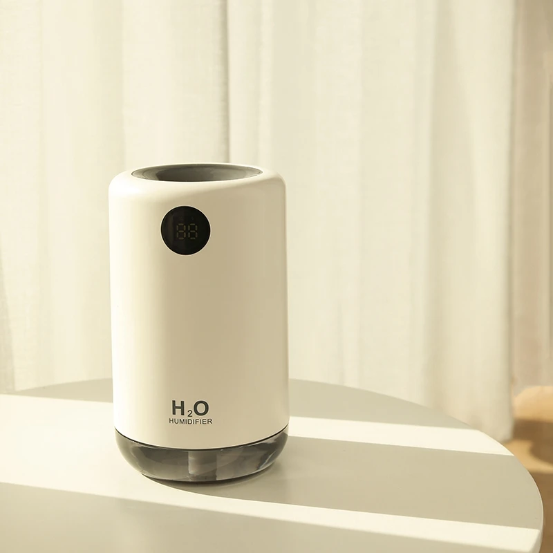 

Air Humidifier with LED Lights 500Ml Large Capacity Portbale Humidifier for Bedroom Office Travel