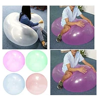 1pc solid inflatable squeeze ball transaparent bubble ball funny adult children anti anxiety stress relief water fun balls sml
