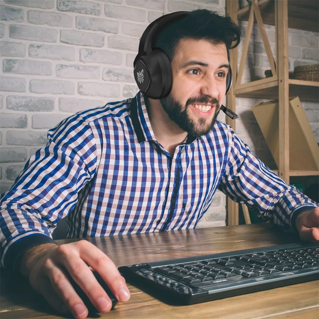 3 5 мм стерео игровая гарнитура с глубокими басами наушники для игр микрофоном