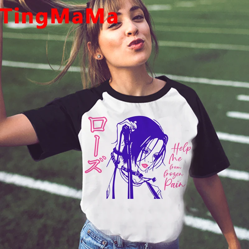 Футболка унисекс с японским аниме Женская смешная футболка рисунком Нана Осаки