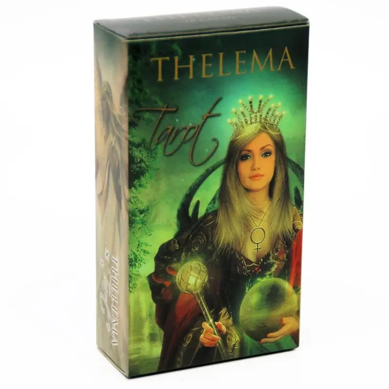 

78 Cards Deck Thelema Tarot English Oracle Playing Card Family Party Board Game