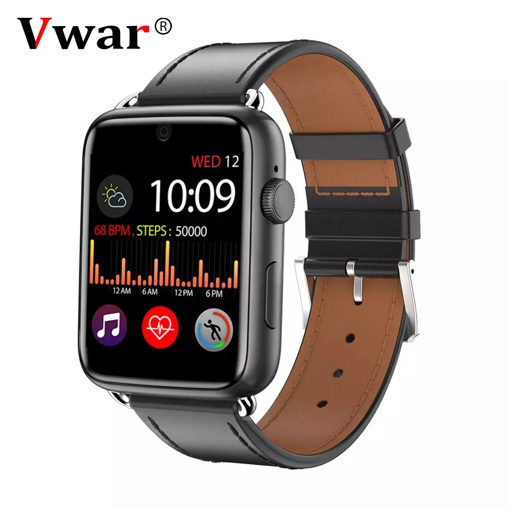 Смарт часы Vwar IWO 4G Android 7 1 3G RAM 32G ROM 88 дюймов Большой экран Sim Камера GPS WIFI пульсометр