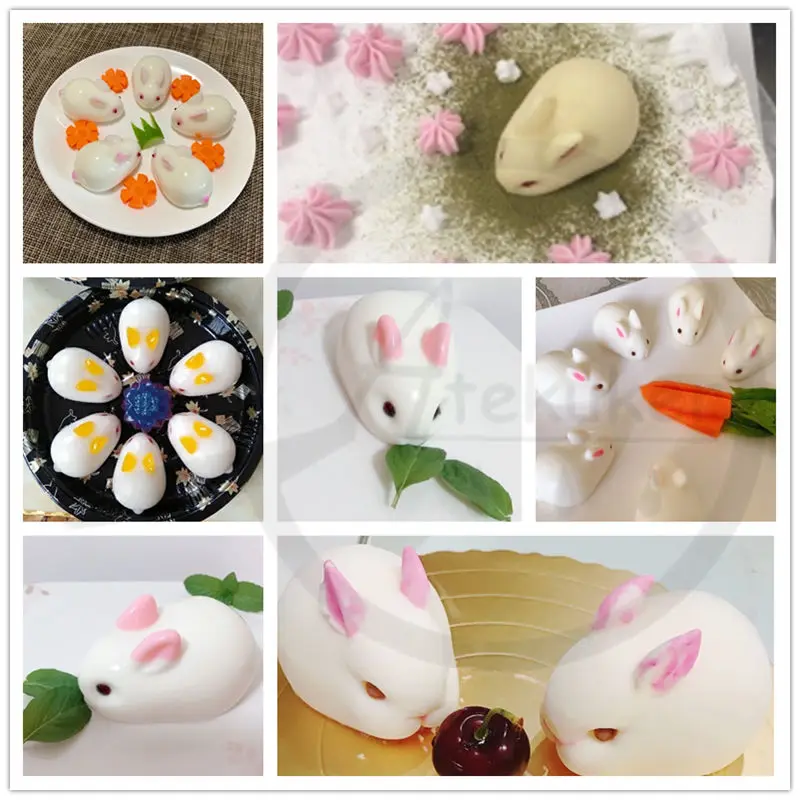 1 шт. маленькая силиконовая форма в виде кролика мусс для торта инструменты