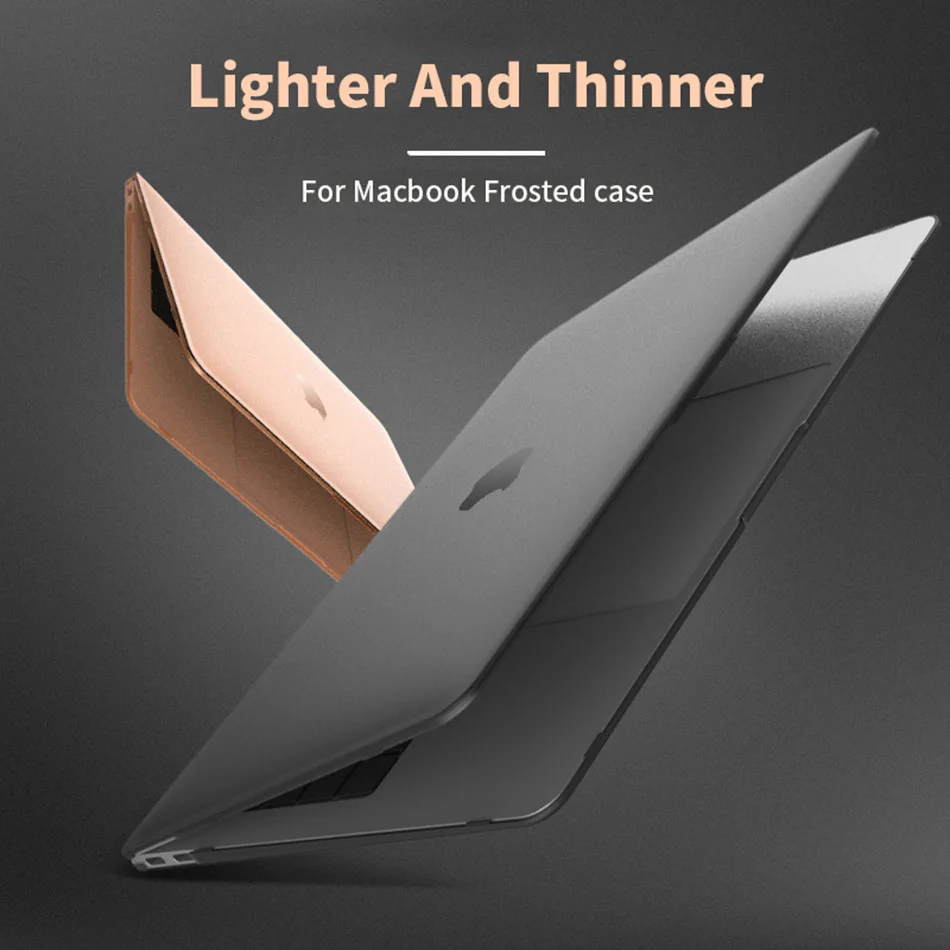 Матовый Жесткий Чехол для ноутбука Macbook Pro 13 15 16 дюймов m1 A2338 A2251 A2289 Air A2337 A2179 A1466