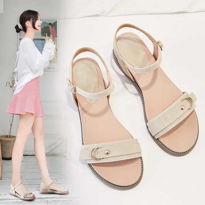 

Summer New Style Sandals Women Open Toe Open Toe Thick Soled Casual Roman Shoes
