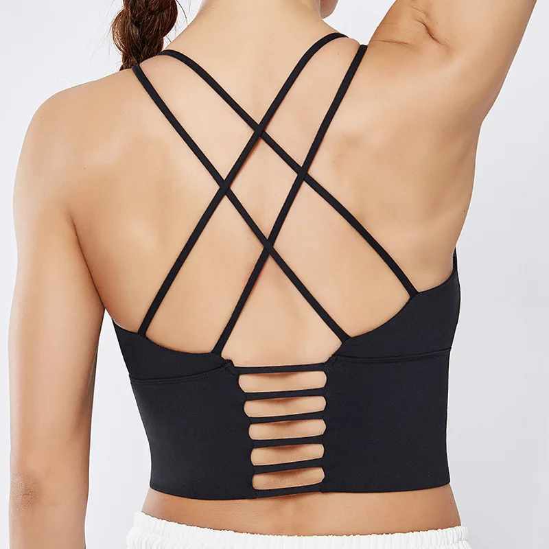 Сексуальный прозрачный крест накрест спортивный бюстгальтер топ женское нижнее