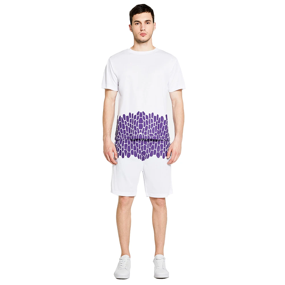 

Summer 2-piece men's short sleeve T-shirt 2-piece Top + shorts suit sportswear suit men's short suit men's sportswear
