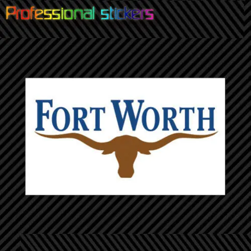 

Fort Worth City Flag Sticker Die Cut Vinyl Texas Tx Tarrant County Stickers for Car, RV, Laptops, Motorcycles