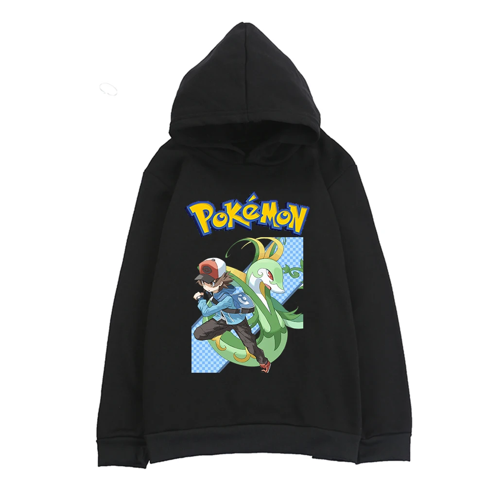 

Японские Аниме толстовки с капюшоном Покемон, Рождественские толстовки с капюшоном для детей, одежда с покемонами из аниме