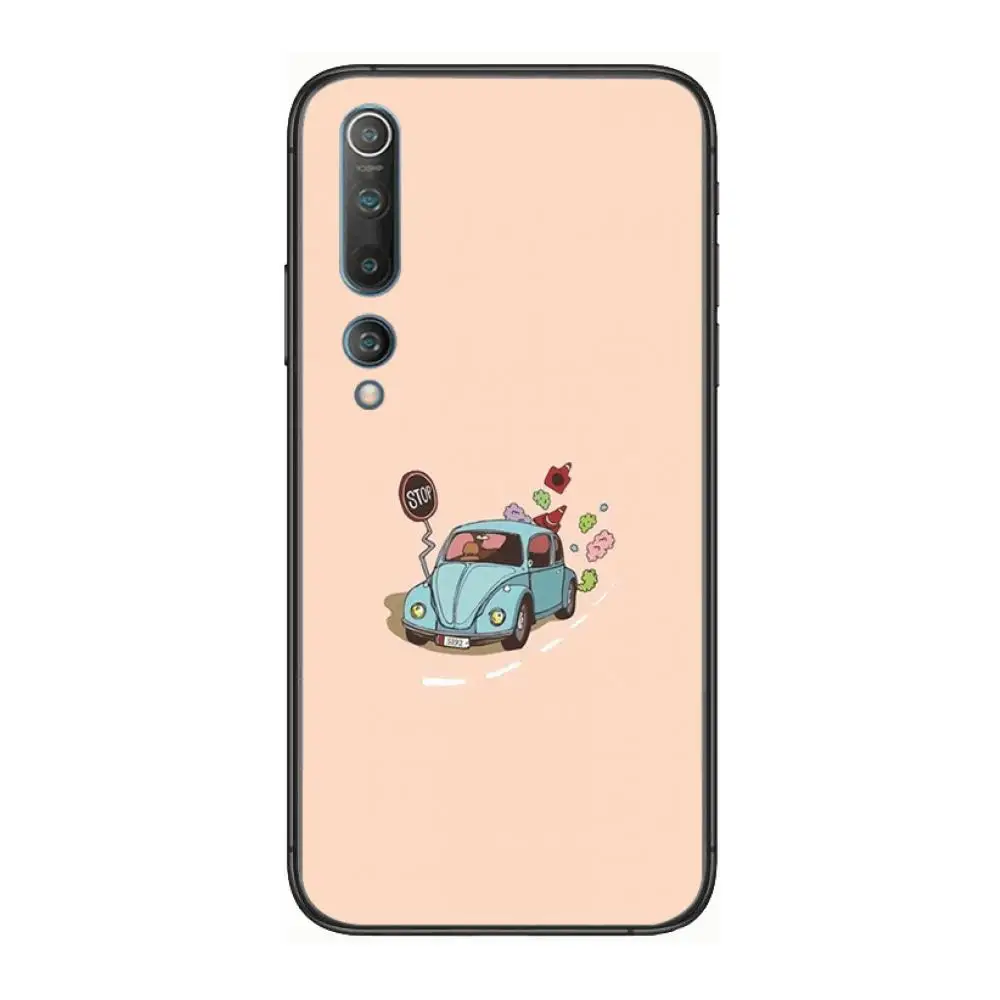 

Gourmet cartoon beautiful Phone Case For xiaomi mi11 5g 10 liti Ultra 9Pro SE 3 8 Note Anime Black Cover Silicone Back Pretty tp