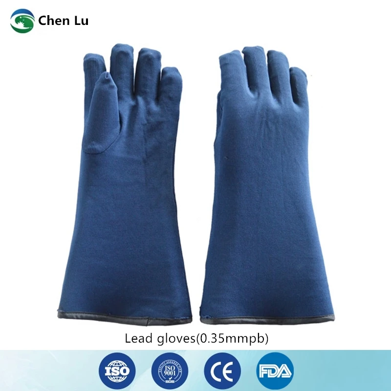 Оригинальные защитные перчатки из Свинцовой Резины для ядерного излучения рентгеновская радиологическая защита 0,35 mmpb Свинцовые перчатки