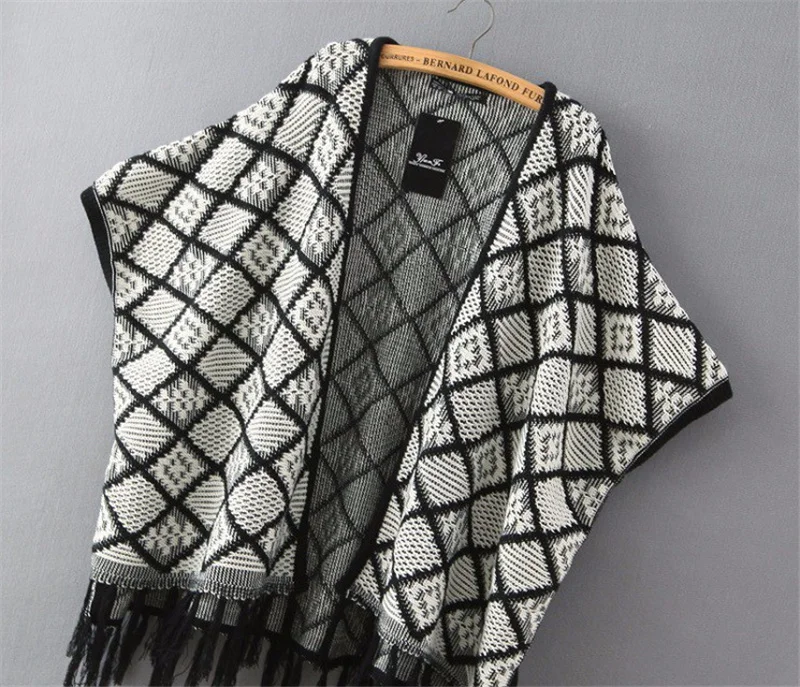 Женские Длинные кардиганы 2021 новый национальный ветер жаккардовый вязаный