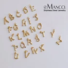 EManco шармы инициалы 26 Английский алфавит буквы амулет подвески для женщин и мужчин DIY ожерелье браслет Изготовление ювелирных изделий A-Z