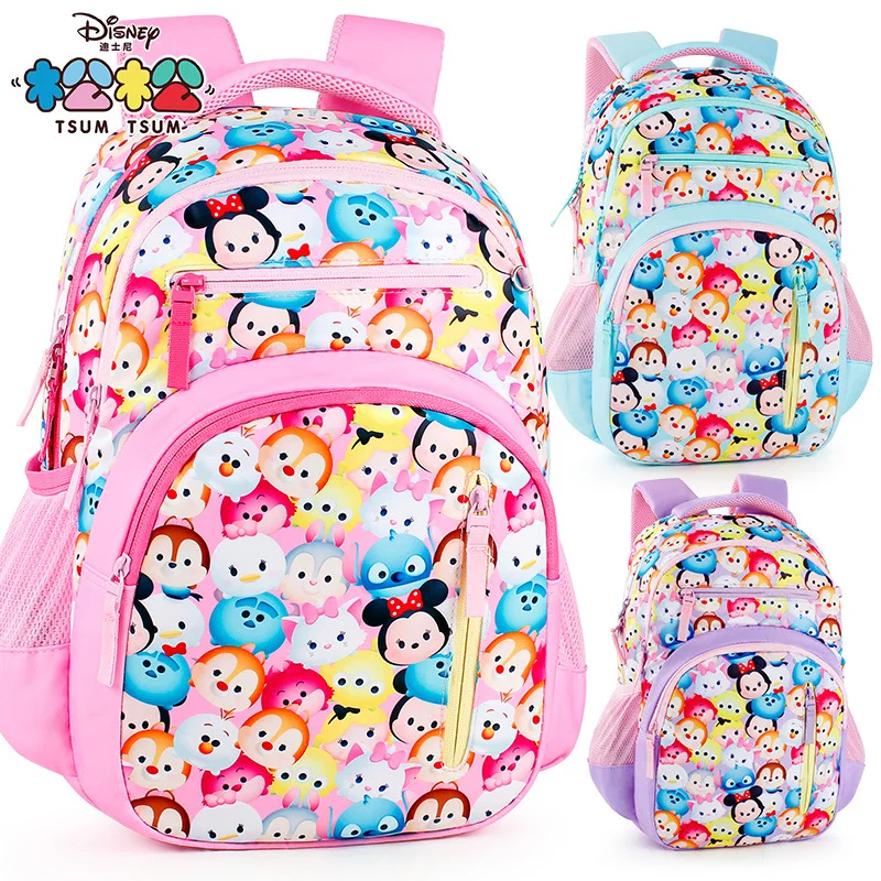 

Рюкзак женский большой емкости Disney Tsum, водонепроницаемый, для девочек, школьников, детский, легкий, через плечо
