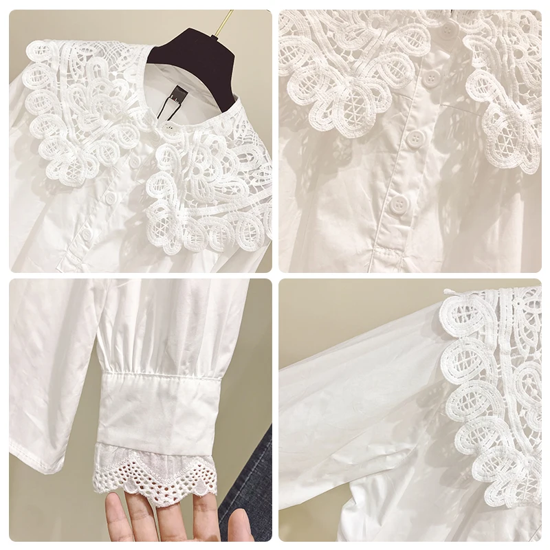 Модные женские блузки весна 2021 женская блузка рубашка с длинным рукавом