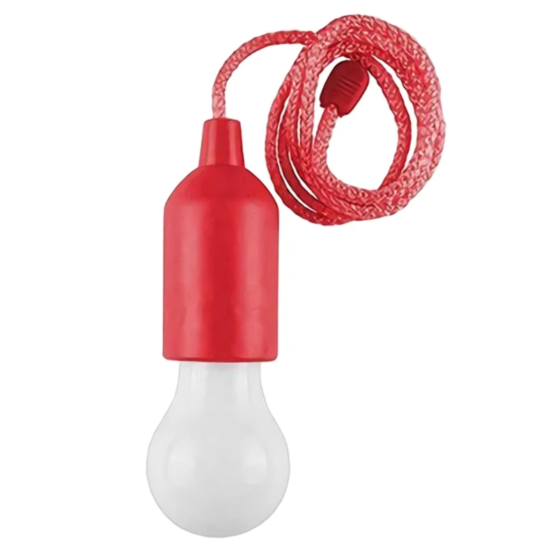 

Portable Colorful LED Hanging Lamp Drawstring Light Tent Camping Light Bulb