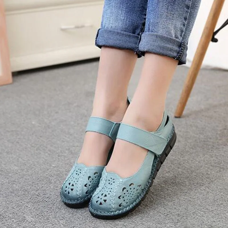 Сандалии CEYANEAO женские ручной работы натуральная кожа мягкая подошва