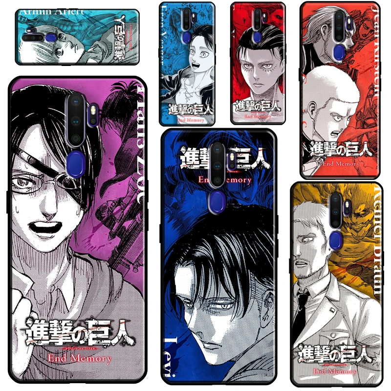 

Attack on Titan anime For OPPO A52 A72 A91 A5 A9 A31 A53 2020 Reno2 Z Find X2 X3 Pro A3S A5S A1K A15 A93 Case