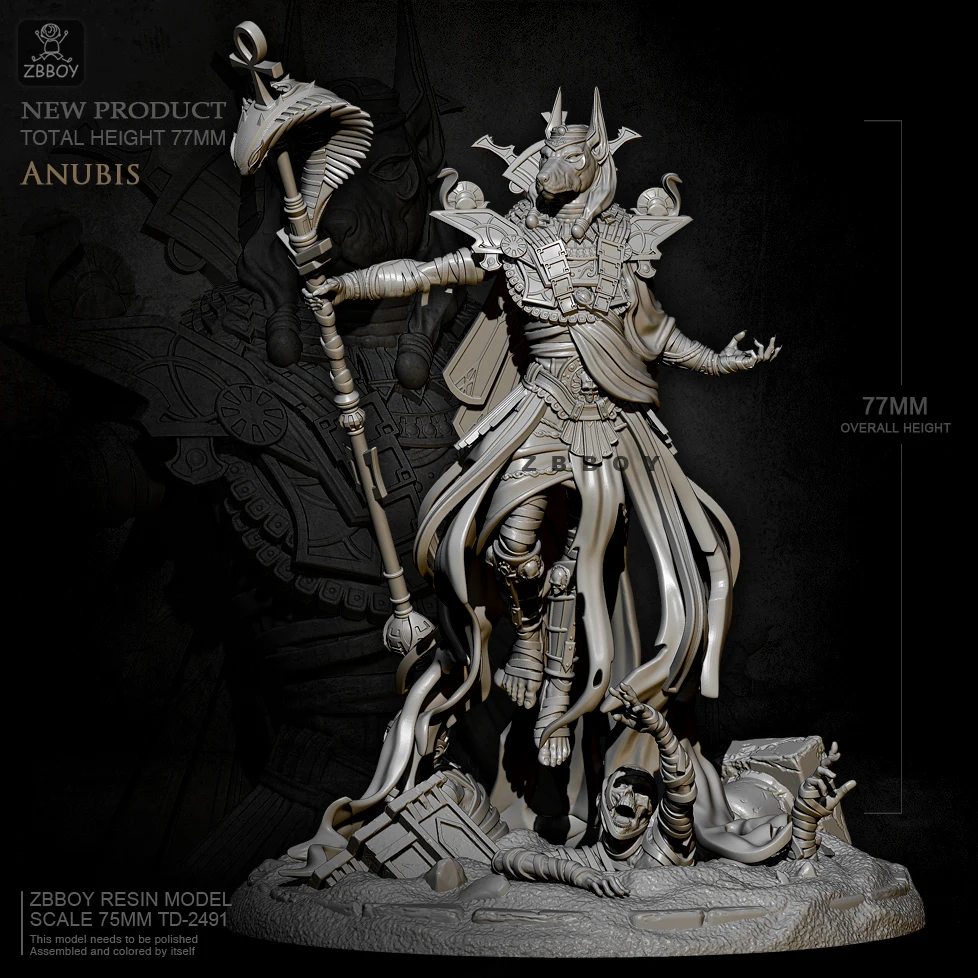 

77mm Resin model figure kits DIY toy self-assembled TD-2491